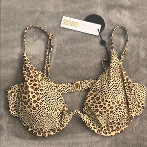 Amuse society under wire bikini top